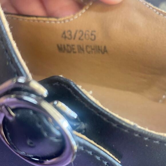 DADAWEN Women’s Black Mary Jane T-Strap Chunky Heel Shoes Size 43/265 RetroGoth - Picture 5 of 6